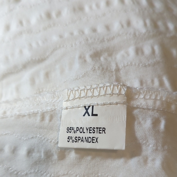 Bohemian Lace Crochet Top Blouse White Beach Pool Women's Size XL Gorgeous NICE - Picture 10 of 12